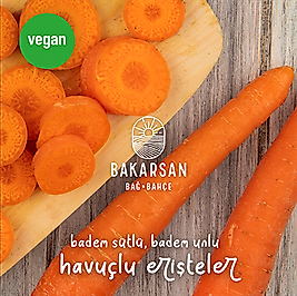 Badem Sütlü Vegan Havuçlu Erişte