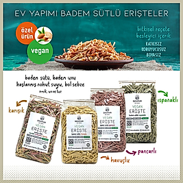 Badem Sütlü Karışık Sebzeli Vegan Erişte