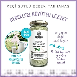 Keçi Sütlü, Brokoli ve Ispanaklı Bebek Tarhanası